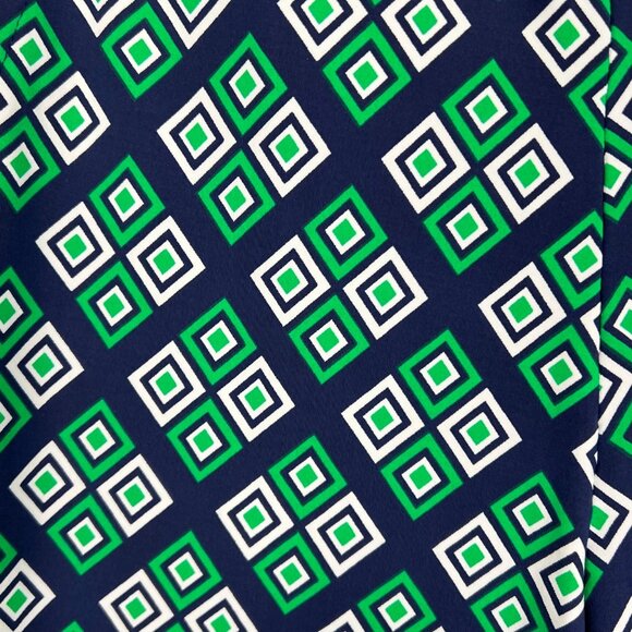 Katherine Way Womens Panama Pull On Ankle Pants Double Diamond Green size 8 - Picture 5 of 11